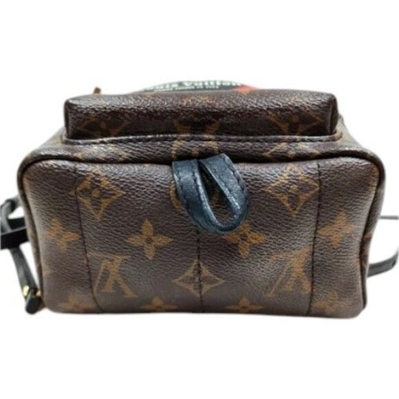 828850BM (X6) Louis Vuitton Backpack Bag Springs Mini World Tour Brown Monogram - Picture 4 of 13